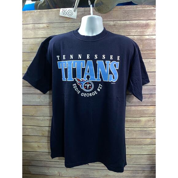 Vintage Tennessee Titans T Shirt Steve McNair Eddie George Rare 2000 XL NFL AFC - Picture 3 of 14